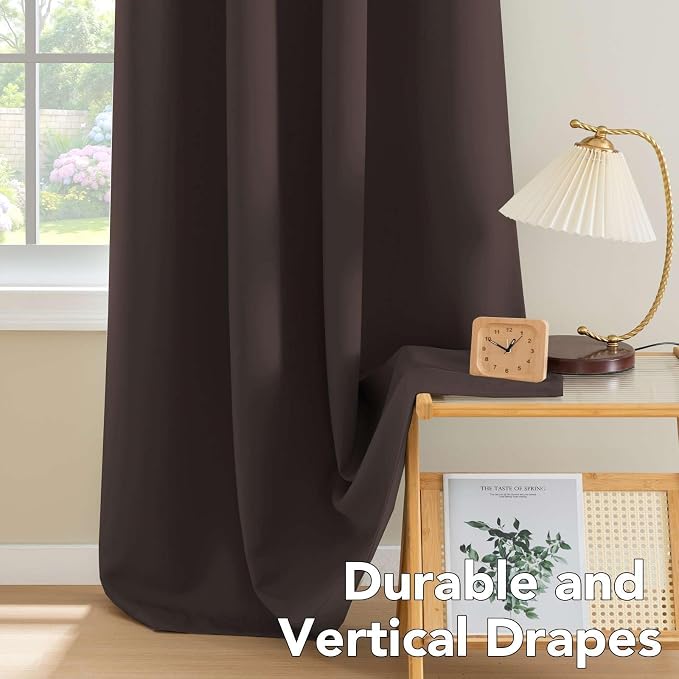 H.VERSAILTEX Brown Blackout Curtains - Image 8