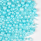 Blue Pearl Sprinkles for Cake Decorating, Edible Baking Candy, 150g/5.29oz Mix Size, Cake Topper Decorations, Cupcake, Ice cream for Kid's Birthday Christmas Party Valentine's Day