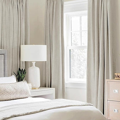 MIULEE 100% Blackout Linen Curtains - Image 2