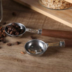 KKC Glass Coffee and Sugar Containers with Airtight Hinged Lids,Sealed Glass Jar Canisters with Scoops for Ground Coffee,Beans,Loose Leaf Tea,Nuts,Matcha,40 Fl oz