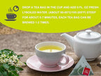Samcci - Moringa Tea - 50 Tea Bags - Pure Moringa Leaves, Herbal Tea for Supporting Digestion & Immune System - Non-GMO - Vegan - Caffeine-Free - Natural Herbal