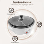 Coffee Roaster Machine for Home Use, 800W Tostadora De Cafe Coffee Bean Roaster Adjustable Temperature with Stir Bar And Glass Cover for Beans, Red Beans, Nuts