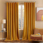 MIULEE Velvet Blackout Curtains 52x96 inches 2 Panels Mustard Yellow | Luxury by MIULEE