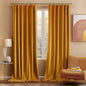 MIULEE Velvet Blackout Curtains 52x72 inches 2 Panels Mustard Yellow | Luxury by MIULEE