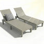 Lounge Chair Outdoor, High-Impact PP 5 Position Adjustable Tanning Chair by EFU