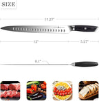 TUO Turkey Brisket Knife, 12 Inch Slicing Knife, High Carbon 1.4116 German Steel, Ergonomic Pakkawood Handle with Gift Packaging - Falcon Series