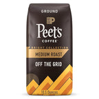 Peet's Coffee, Medium Roast Ground Coffee - Off the Grid Blend 10.5 Ounce Bag