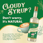 ChocZero Sugar Free Peppermint Syrup for Coffee - Keto Flavoring Syrups - Low Calorie Simple Syrup for Flavored Drinks – 25.4 Fluid Ounces