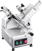 VEVOR Automatic Meat Slicer, 180W + 370W Deli Slicer with a 12 inch Premium 65Mn Blade, 0-0.3 inch Adjustable Thickness, Electric Food Slicer Machine for Meat, Vegetables, Hard Bread, and Cheese