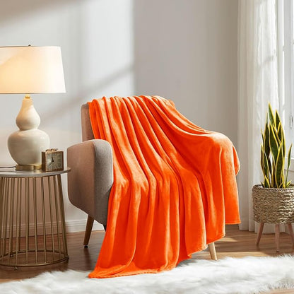 KMUSET Fleece Blanket Grey Queen Size Lightweight Cozy Plush Microfiber Solid - Image 4