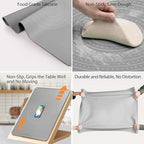 28"X20" Silicone Baking Mat Extra Large Non-stick Pastry Mat with High Edge, Dough Rolling Board for Pastry, Macarons, Pies, Bread, Cookies, Pizza, Fondant, Pasta, Food Grade Silicone Baking Supplies