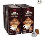 Don Francisco's Old Havana Espresso Pods: 80 Recyclable Aluminum Capsules, Intensity 8 Medium Dark Roast, Nespresso Original Line Compatible - Bold Cuban-Style coffee with Nutty Notes