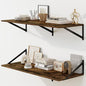 Fun Memories Floating Shelves for Wall, 12 Inch Deep Floating Shelves Set of 2 by FunMemories