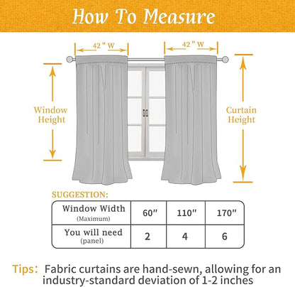 Short Olive Green Linen Curtains 48 Inch - Image 8