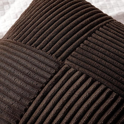 MIULEE Dark Brown Decorative Throw Pillow Covers - Image 2