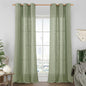 Sheer Linen Curtains 84 Inches Long by LAMIT