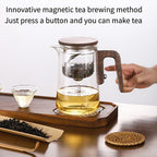 Enchanti Tea Pot, Magic Witchcraft Glass Tea Steepr, Detachable Loose Tea Glass Tea Infuser, Suitable for Black Tea,Ideal Gift forTea Lovers, 20 Ounces (about 600 ml)