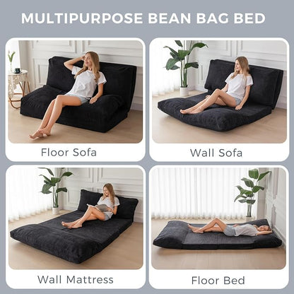 MAXYOYO Folding Sofa Bed, Extra Thick and Long Floor Sofa Convertible Sleeper - Image 3