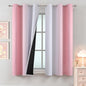 Pink and Greyish White Ombre Blackout Curtains by ESTELARTEXTILER