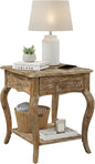 Austerity Rustic Solid Wood End Table by AlaterreFurniture