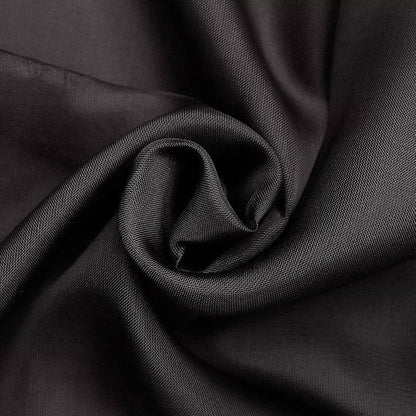 SpaceDresser Basic Rod Pocket Sheer Voile Window Curtain Panels Black 1 Pair 2 - Image 7