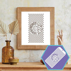 4-Pack Reusable Stencil Set for Crafting, Painting, and DIY Projects – Durable, Versatile, and Easy-to-Use Stencils for Walls, Fabric, Wood, and More