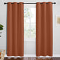 NICETOWN Bedroom Small Blackout Curtains 78 inches Long, Burnt Orange, 1 Pair by NICETOWN