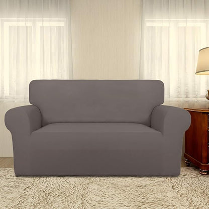PureFit Stretch Loveseat Covers Fleece Couch Covers - Image 2