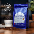 Ethiopia Yirgacheffe Ground Coffee, Medium-Light Roast Ground Coffee with Stone Fruit, Caramel & Toasted Pine Nuts, Specialty Coffee, Single Origin 12oz Bag, Perfect Flavored Ethiopian Coffee Gift