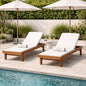 Christopher Knight Home Dina Set of 2 Chaise Lounge Chair Outdoor, Acacia Wood by ChristopherKnightHome