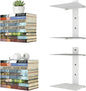 Invisible Floating Bookshelves 4 Tier, Heavy Duty Metal Book Organizer by liberty