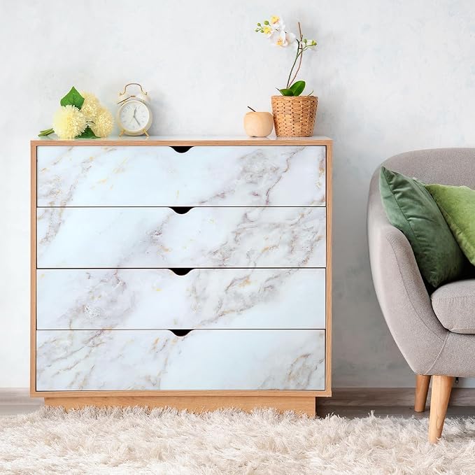 rabbitgoo Marble Contact Paper for Countertops, Self Adhesive Peel and Stick - Image 8