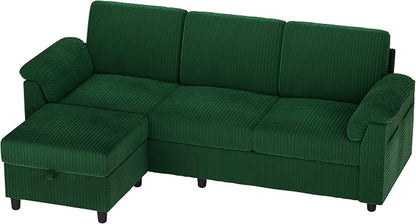 Vongrasig 79" Convertible Sectional Couch Sofa - Image 7