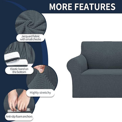Cupuamon 2026 New Stretch Loveseat Sofa Slipcovers Couch Cover - Image 4
