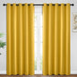 Yakamok Room Darkening Curtains 62x96 inch Long Mustard Yellow-Living Room | 2 by Yakamok