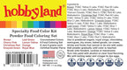 Hobbyland Powder Food Color Kit, Specialty Powder Food Coloring Set, 8 Colors, 4 Gram Jars