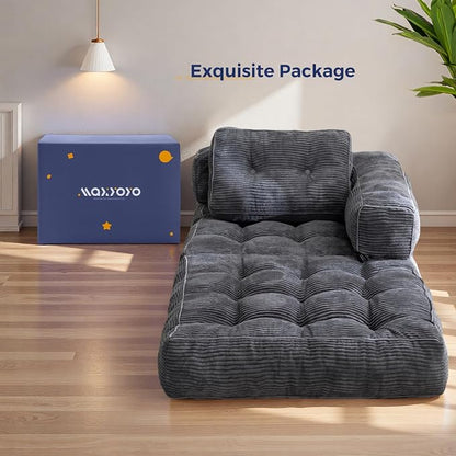 MAXYOYO Folding Sofa Bed, L-Shaped Convertible Sofa Bed - Image 5