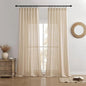 Joydeco Linen Curtains 72 Inch Length 2 Panel Sets, Light Filtering Curtains by JOYDECO