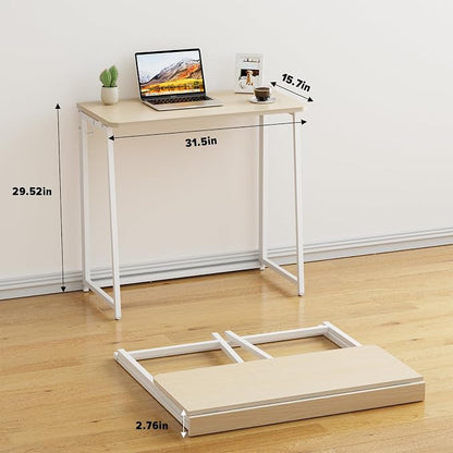 WOHOMO Folding Desk, Small Foldable Desk 31.5" - Image 2