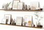 Fun Memories Picture Ledge Shelves Set of 2, 48 Inch Rustic Wall Mounted by FunMemories