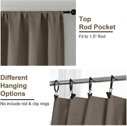 Simplebrand Ava Latte Blackout Curtains - Image 4