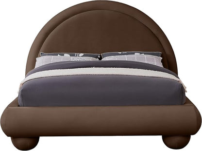 Meridian Furniture MadridBrown-Q Madrid Collection Art Deco Queen Bed - Image 4