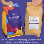 Sarasota Coffee Ground Cubano European French Roast | Dark Roast Gourmet Coffee Grounds | Low Acid, Mold Free, Specialty Grade Bulk Ground Coffee | 5lb (80 oz)
