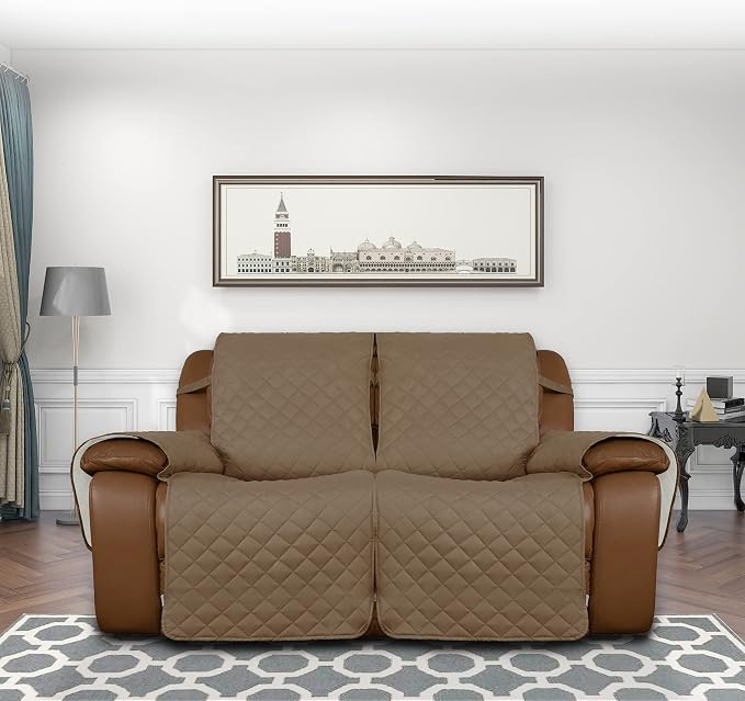 Easy-Going Loveseat Recliner Cover, Reversible Couch Cover - Image 2