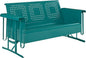 Crosley Furniture Bates Retro Metal Outdoor Sofa Glider, 3-Person Rocking Patio by CrosleyFurniture
