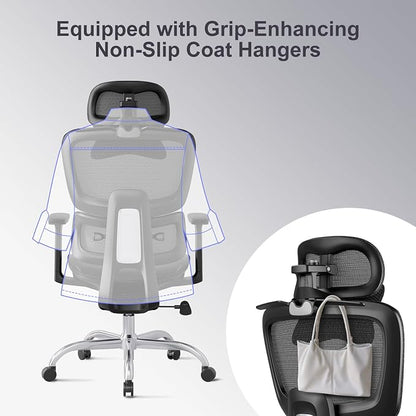 Ergonomic Office Chair with 3D Headrest, Computer Chair with Adjustable - Image 8