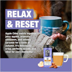 Tiesta Tea - Apple Cider, Loose Leaf, Caramel Apple Herbal Tea, Blend, Non-Caffeinated, Makes Hot or Iced Up to 40-50 Cups, 4oz Refillable Tin