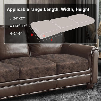 ANARACHON Leather Look Couch Cushion Covers Sofa Seat Slipcovers Sets Couches - Image 3