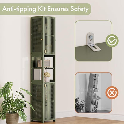 Amazer Tall Bathroom Storage Cabinet 70'', Freestanding Cabinet Storage - Image 9