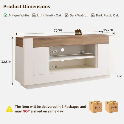 OKD Modern 70" TV Stand, Entertainment Center - Image 2